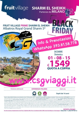 FRUIT Albatros Royal Grand Sharm 5* Blak Friday